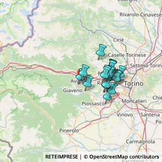 Mappa Via San Pietro, 10051 Avigliana TO, Italia (10.61444)