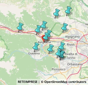 Mappa Via San Pietro, 10051 Avigliana TO, Italia (6.33286)