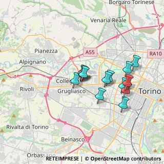 Mappa Fermi Cap, 10093 Collegno TO, Italia (2.96)