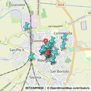 Mappa Via del Tintoretto, 45100 Rovigo RO, Italia (0.629)