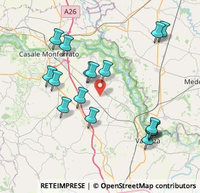 Mappa Strada Provinciale, 15040 Pomaro Monferrato AL, Italia (7.84438)