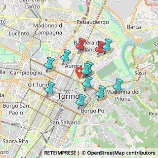 Mappa Aurora, 10152 Torino TO, Italia (1.38667)