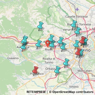 Mappa Via Valfrè, 10098 Rivoli TO, Italia (8.757)