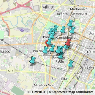 Mappa Via Arvier, 10141 Torino TO, Italia (1.476)