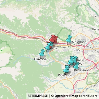 Mappa Via delle Vigne, 10051 Avigliana TO, Italia (6.45917)
