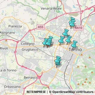 Mappa Via Francesco De Sanctis, 10141 Torino TO, Italia (3.05182)