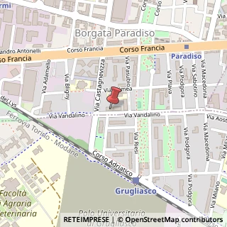 Mappa Via Vandalino, 39, 10093 Collegno, Torino (Piemonte)