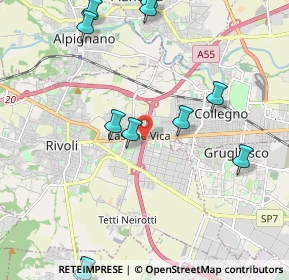 Mappa A55, 10098 Rivoli TO, Italia (2.61273)