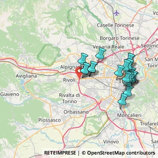 Mappa A55, 10098 Rivoli TO, Italia (8.0605)