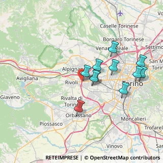 Mappa A55, 10098 Rivoli TO, Italia (6.87182)