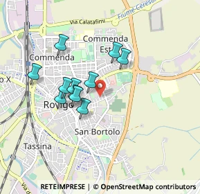 Mappa Viale Antonio Oroboni, 45100 Rovigo RO, Italia (0.72727)
