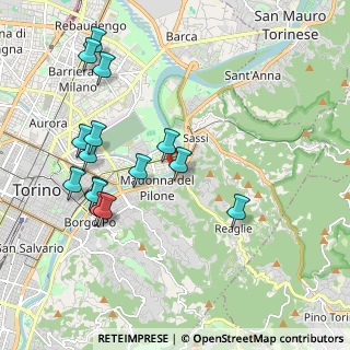 Mappa Via S. Sebastiano Po, 10132 Torino TO, Italia (2.142)