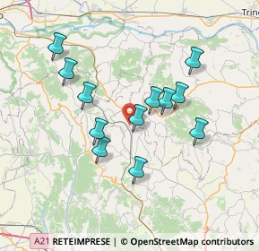 Mappa 14025 Montiglio Monferrato AT, Italia (6.37333)