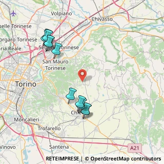 Mappa Via del Rubino, 10020 Pavarolo TO, Italia (8.59818)