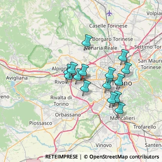 Mappa Torino, 10093 Collegno TO, Italia (5.73067)