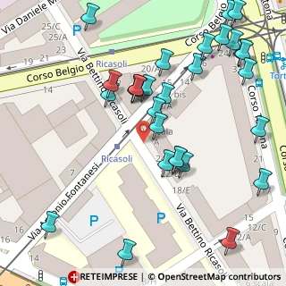 Mappa Via Bettino Ricasoli, 10153 Torino TO, Italia (0.05862)