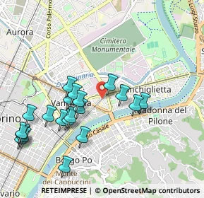 Mappa Via Bettino Ricasoli, 10153 Torino TO, Italia (1.038)