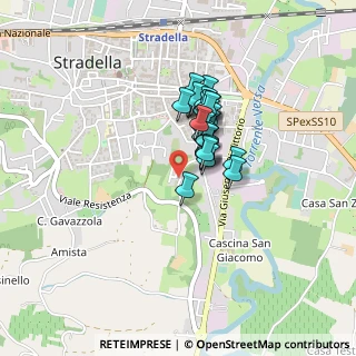 Mappa Via Alcide de Gasperi, 27049 Stradella PV, Italia (0.26667)