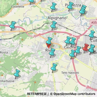 Mappa Piazza Giuseppe Garibaldi, 10098 Rivoli TO, Italia (2.9485)