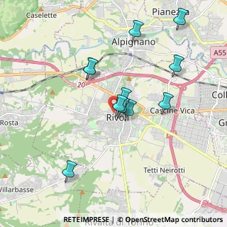 Mappa Piazza Giuseppe Garibaldi, 10098 Rivoli TO, Italia (1.72182)
