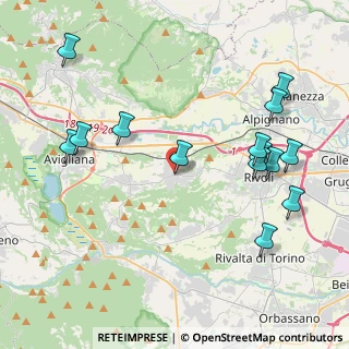 Mappa PIAZZA, 10090 Rosta TO, Italia (4.75357)