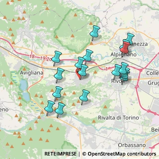Mappa PIAZZA, 10090 Rosta TO, Italia (3.72235)
