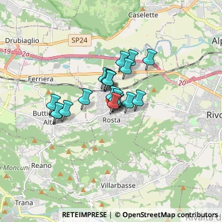Mappa PIAZZA, 10090 Rosta TO, Italia (1.093)