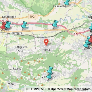 Mappa PIAZZA, 10090 Rosta TO, Italia (3.855)