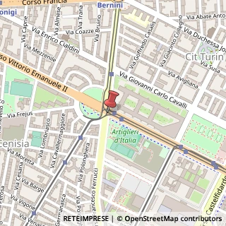Mappa Corso Vittorio Emanuele II, 130, 10128 Torino, Torino (Piemonte)