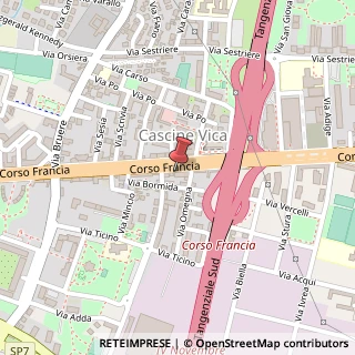 Mappa Corso Francia, 180, 10098 Rivoli, Torino (Piemonte)
