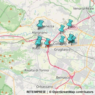 Mappa Via Bormida, 10098 Rivoli TO, Italia (3.09308)