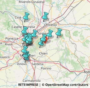 Mappa 10020 Pavarolo TO, Italia (12.47333)