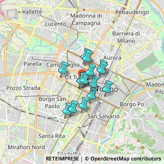 Mappa Corso Bolzano, 10121 Torino TO, Italia (1.02333)