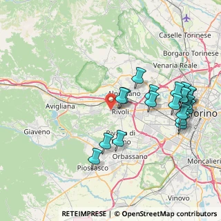 Mappa Via Rosta, 10098 Rivoli TO, Italia (8.7535)