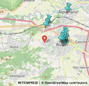 Mappa Via Rosta, 10098 Rivoli TO, Italia (1.71)