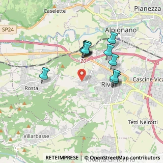 Mappa Via Rosta, 10098 Rivoli TO, Italia (1.56462)