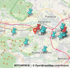 Mappa Via Rosta, 10098 Rivoli TO, Italia (4.34563)