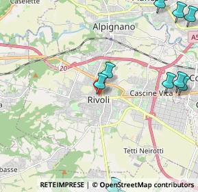 Mappa Via Collegiata Nuova, 10098 Rivoli TO, Italia (3.18182)