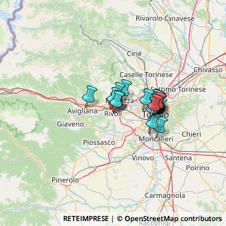 Mappa Via Collegiata Nuova, 10098 Rivoli TO, Italia (9.5255)