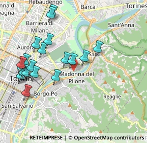 Mappa Lungo Po Alessandro Antonelli, 10153 Torino TO, Italia (2.178)