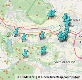 Mappa Piazza Vittorio Veneto, 10090 Rosta TO, Italia (4.197)