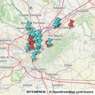 Mappa Strada di Fenestrelle, 10132 Torino TO, Italia (6.4295)