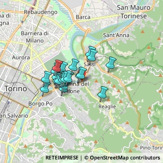 Mappa Strada di Fenestrelle, 10132 Torino TO, Italia (1.212)