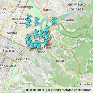Mappa Strada di Fenestrelle, 10132 Torino TO, Italia (1.40667)