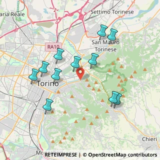 Mappa Via Federico Garelli, 10132 Torino TO, Italia (3.85364)