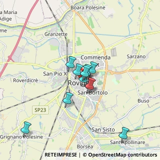 Mappa Piazza Vittorio Emanuele, 45100 Rovigo RO, Italia (1.29091)