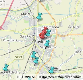 Mappa Piazza Vittorio Emanuele, 45100 Rovigo RO, Italia (2.415)