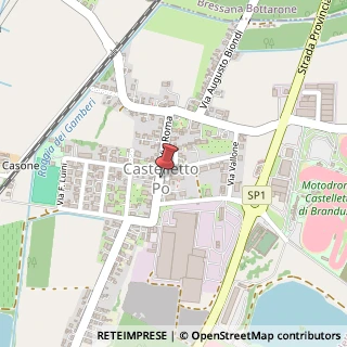Mappa Piazza Municipio, 5, 27040 Castelletto di Branduzzo, Pavia (Lombardia)