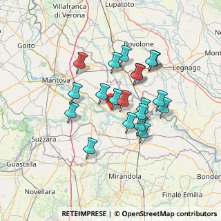 Mappa Via Alessandro Volta, 46030 Sustinente MN, Italia (11.554)