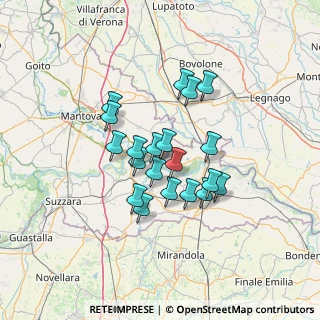 Mappa Via Alessandro Volta, 46030 Sustinente MN, Italia (10.454)